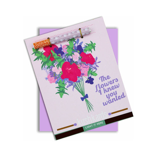 KushKards The Flowers I Knew You Wanted One Hitter Card – Multicolored