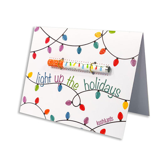 KushKards Light Up the Holidays One Hitter Kard – Multi-Color Greeting Card