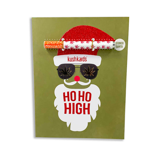 KushKards Ho Ho High One Hitter Greeting Card - Multi-Color
