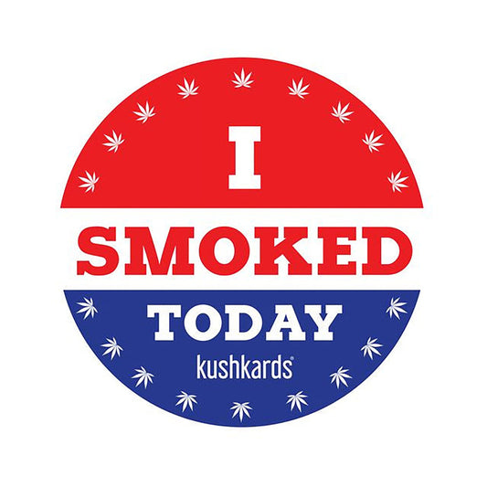 KushKards I Smoked Today Sticker 3-Pack – Multi-Color Stickers for Water Bottles, Laptops, or Phone Cases