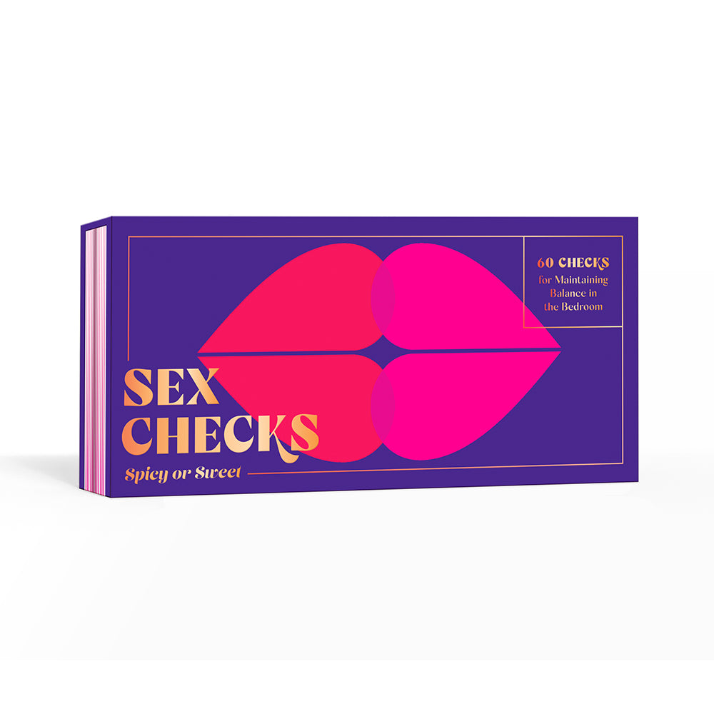 Potter Gift Sex Checks: Spicy or Sweet – 60 Checks for Bedroom Balance – Purple