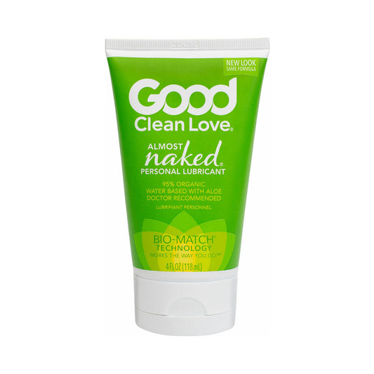 Good Clean Love Almost Naked Personal Lubricant – 4 oz, Clear