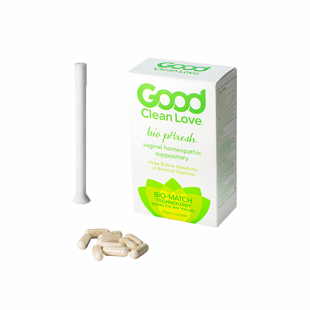 Good Clean Love BiopHresh Vaginal Homeopathic Suppository 10-Pack – Natural Relief for Bacterial Vaginosis