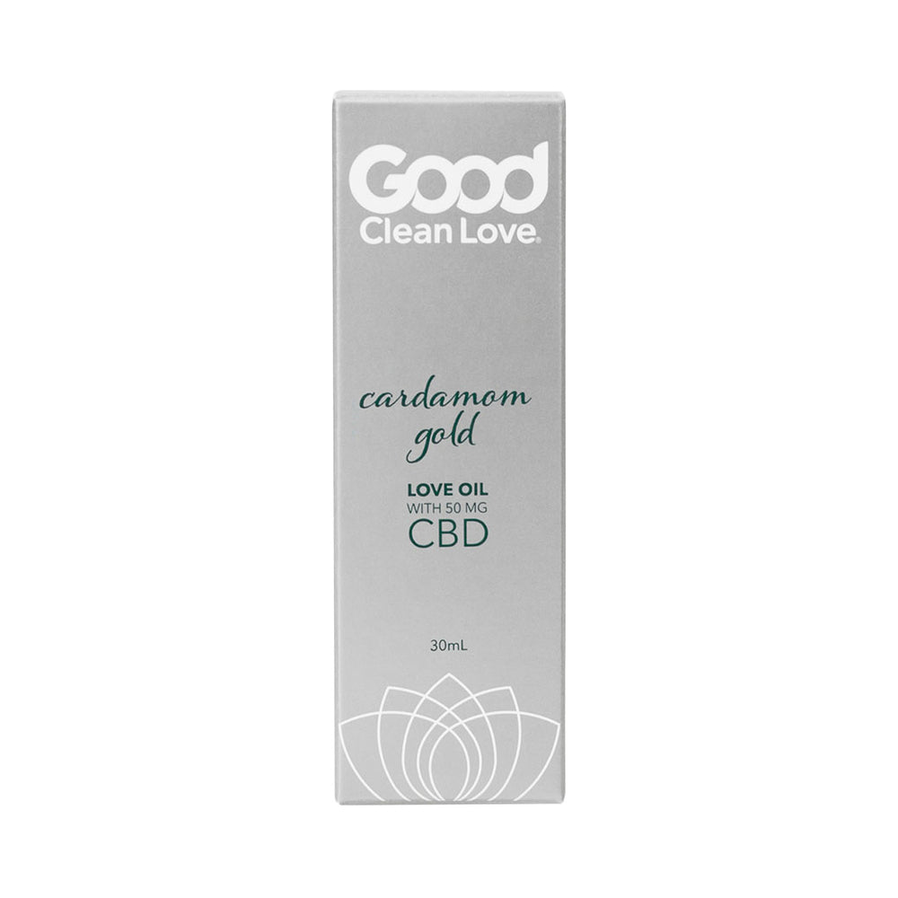 Good Clean Love Cardamom Gold CBD Love Oil – 1 oz – Clear
