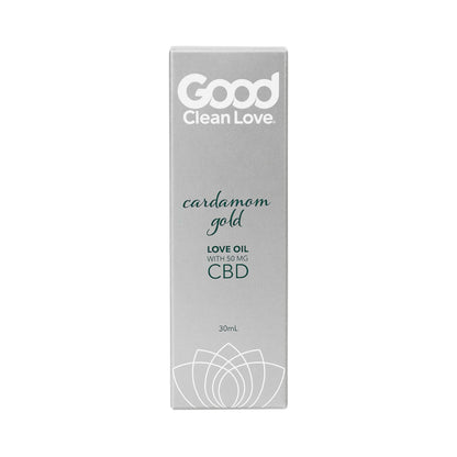 Good Clean Love Cardamom Gold CBD Love Oil – 1 oz – Clear