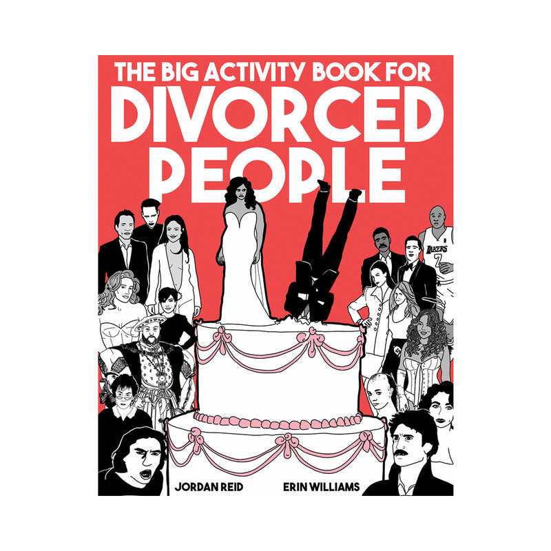 The Big Activity Book for Divorced People by Jordan Reid & Erin Williams - Paperback - Red
