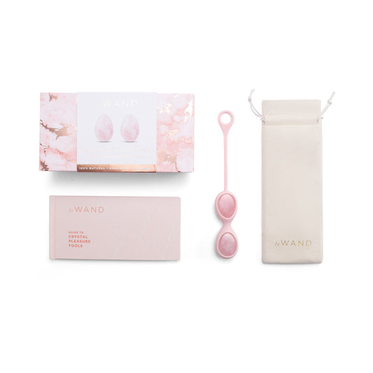 Le Wand Crystal Yoni Eggs – Rose Quartz – Pelvic Floor Strengthening