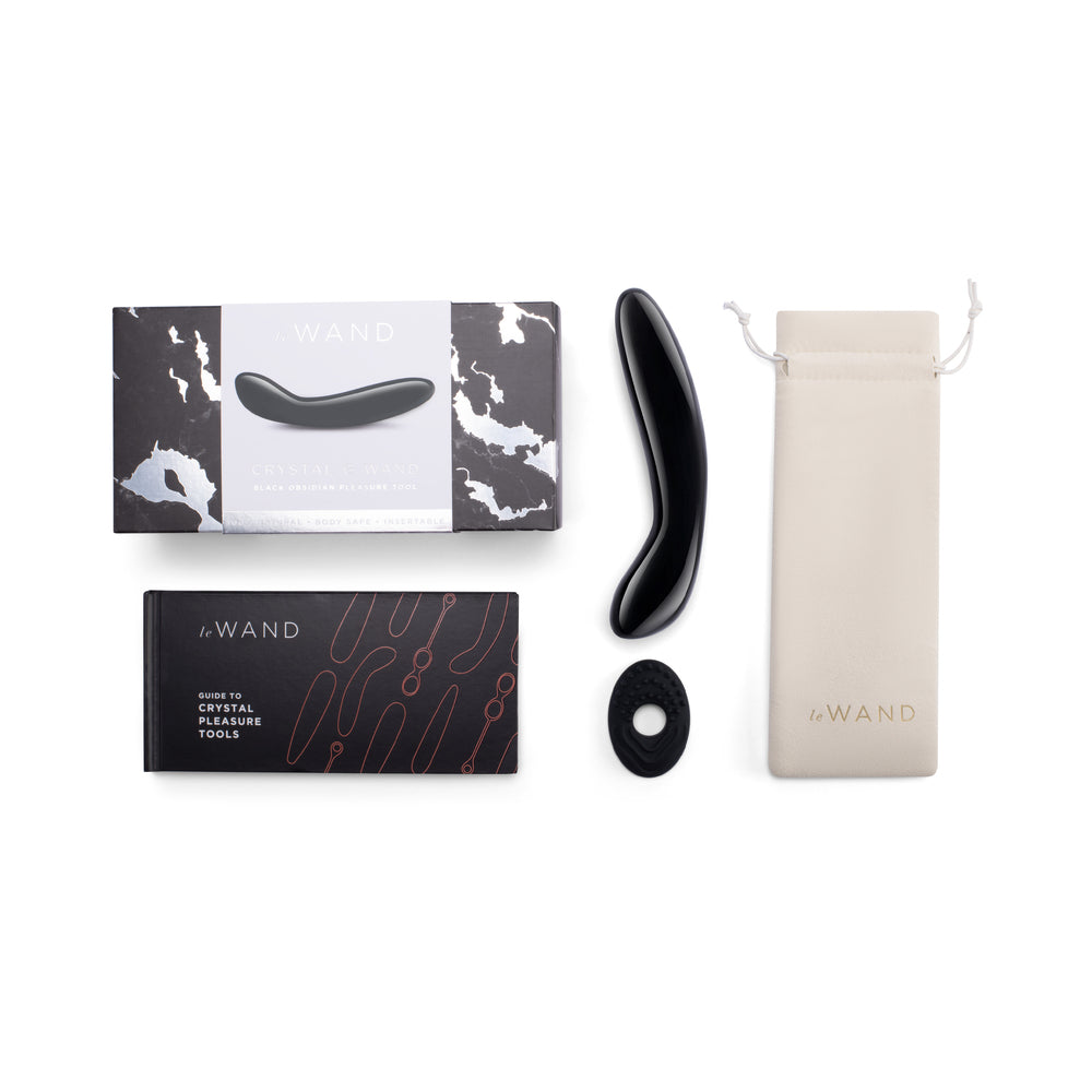 Le Wand Crystal G-Wand Black Obsidian – G-Spot Stimulator