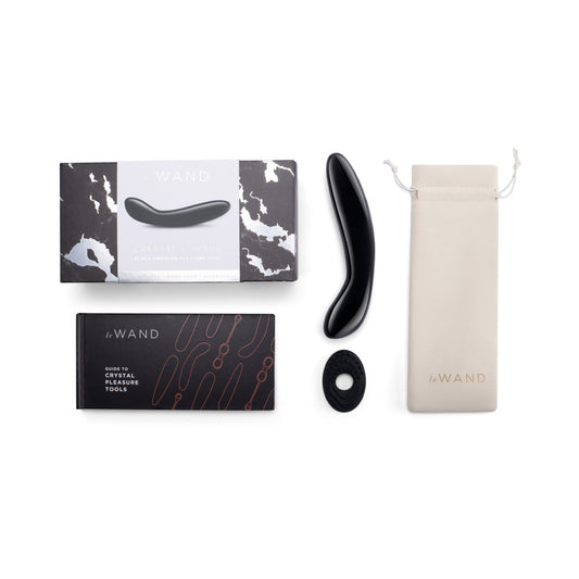 Le Wand Crystal G-Wand Black Obsidian – G-Spot Stimulator