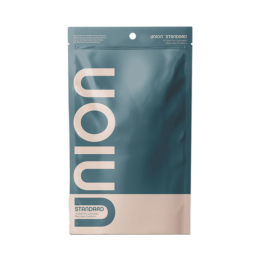 Union Standard Latex Condoms 12-Pack – Ultra-Thin, Lightly Lubricated, 54mm