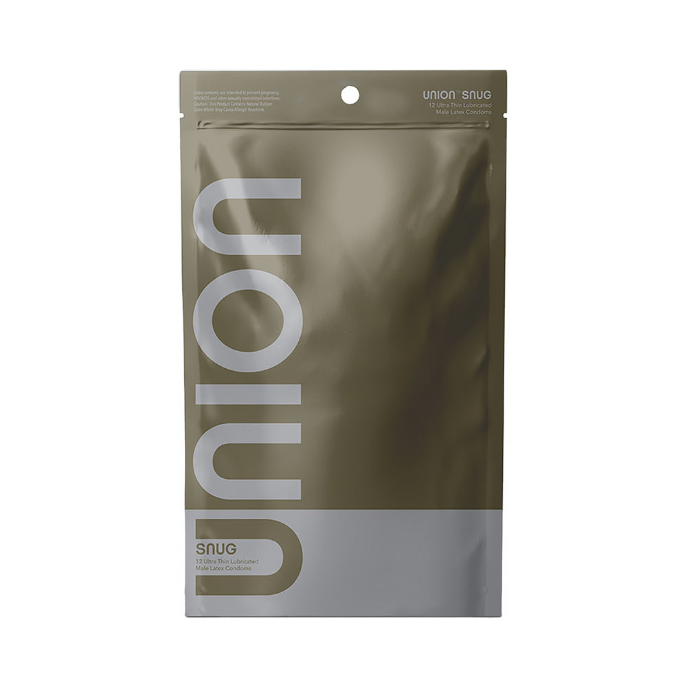 Union Snug 49mm Latex Condoms – Ultra-Thin and Lightly Lubricated – 12-Pack