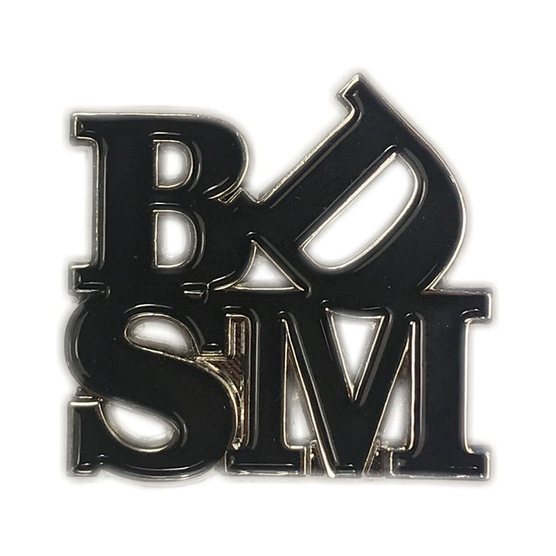 Geeky & Kinky BDSM Love Enamel Pin – Black