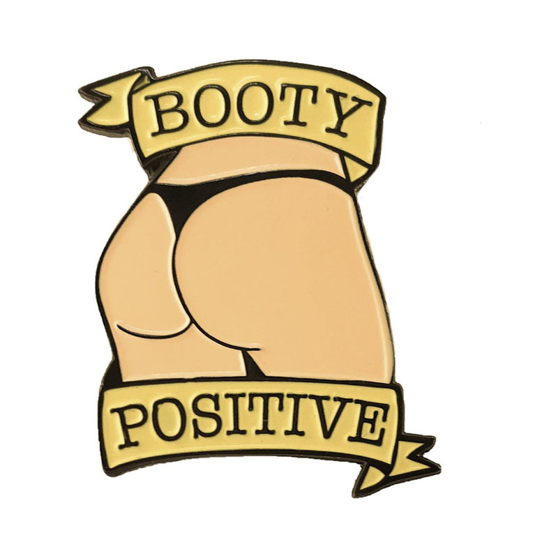 Geeky & Kinky Booty Positive Enamel Pin – Vanilla