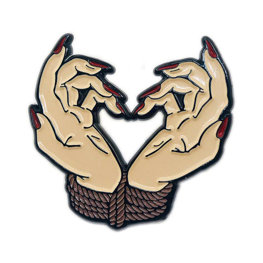 Geeky & Kinky Bound by Love Enamel Pin – Vanilla/Ivory/Beige