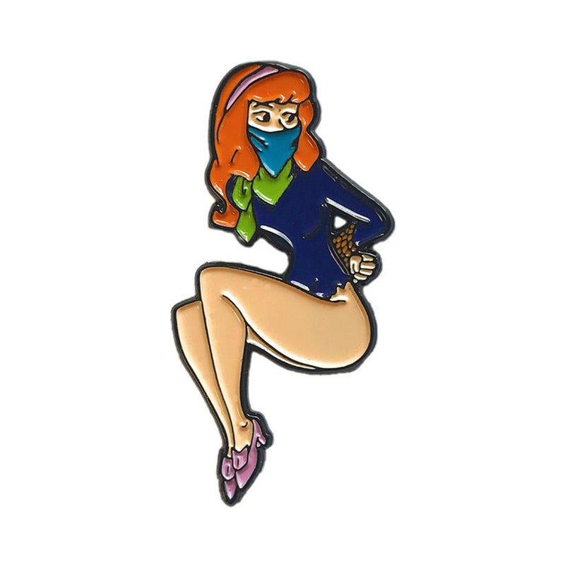 Geeky & Kinky The Red Head Enamel Pin – Multi-Color