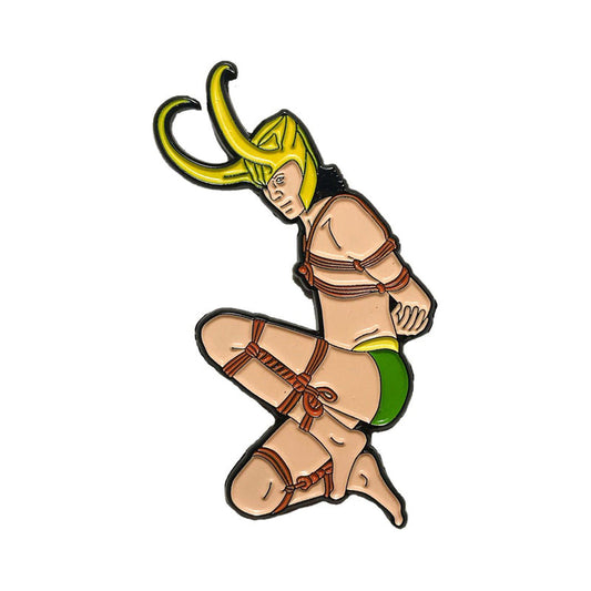 Geeky & Kinky God of Mischief Enamel Pin – Multi-Color