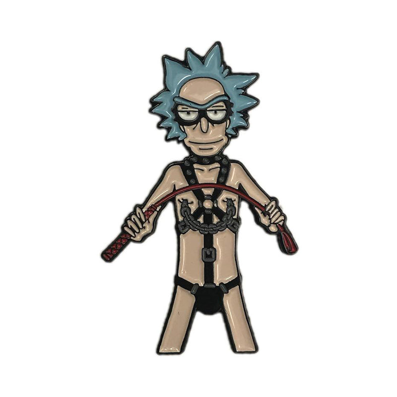 Geeky & Kinky Alcoholic Mad Scientist Enamel Lapel Pin – Multi-Color