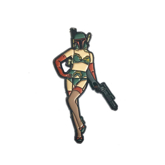 Geeky & Kinky Miss Hunter Enamel Pin – Multi-Color