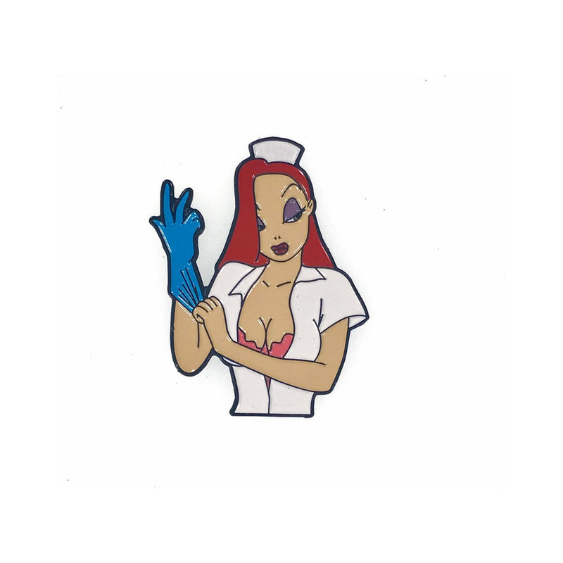 Geeky & Kinky Nurse Jess Enamel Pin – Multi-Color