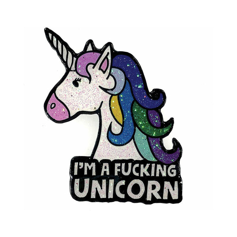 Geeky & Kinky I'm A Fucking Unicorn Enamel Pin – Multi-Color