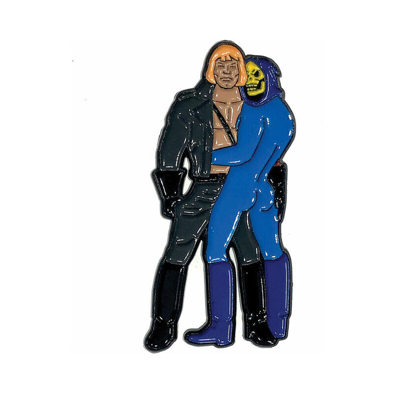 Geeky & Kinky Strongman and Skeleton Guy Enamel Pin – Multi-Color