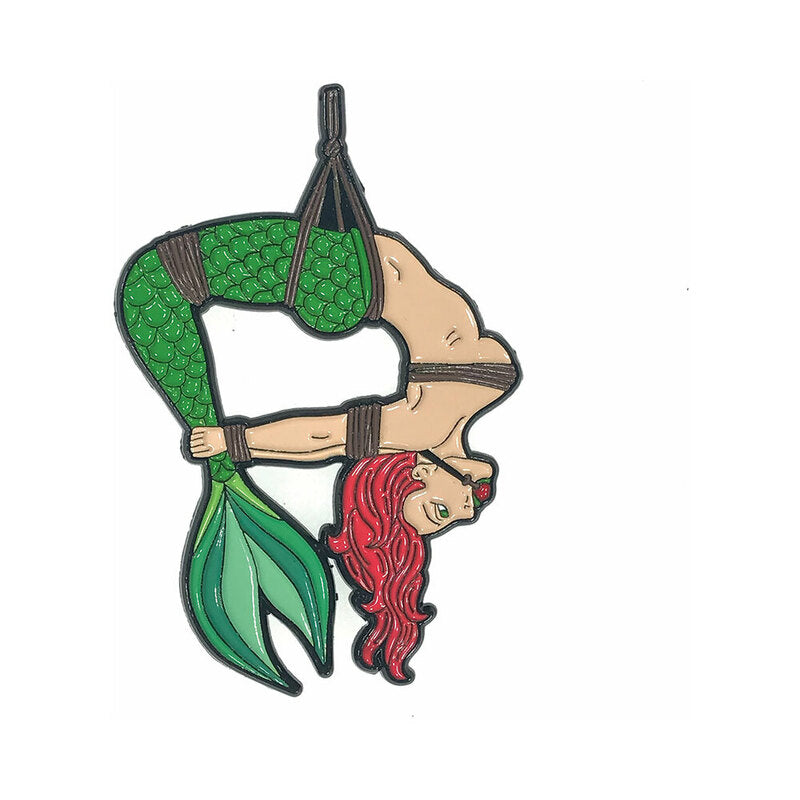 Geeky & Kinky Mermaid Enamel Pin – Green