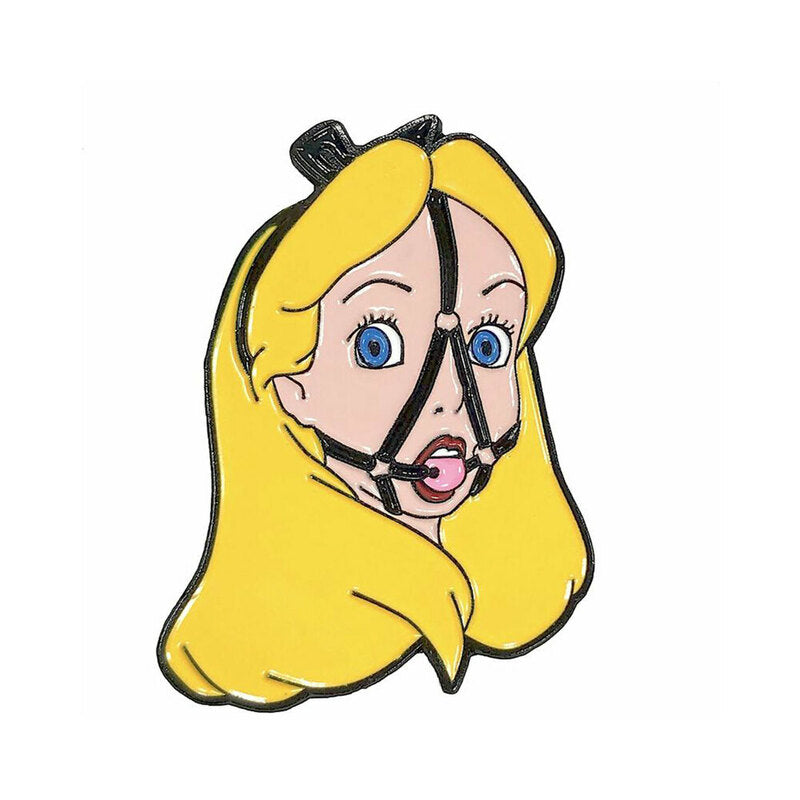 Geeky & Kinky Lady In Wonderland Enamel Pin – Yellow