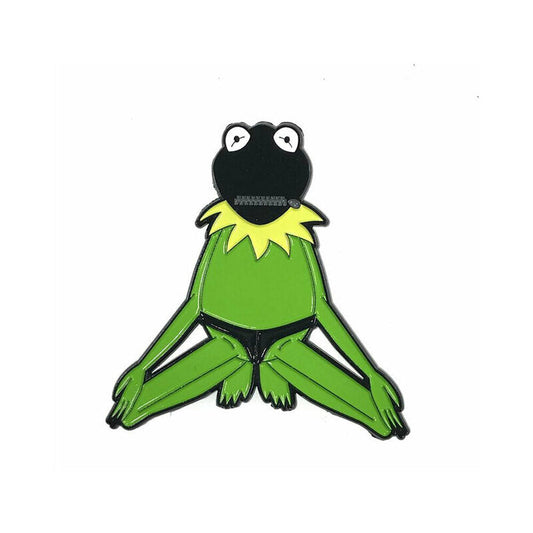 Geeky & Kinky Slave Boy Frog Enamel Pin – Green