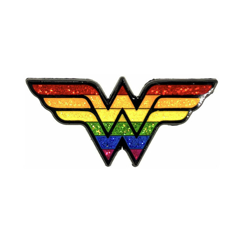 Geeky & Kinky Amazon Pride Enamel Pin – Rainbow