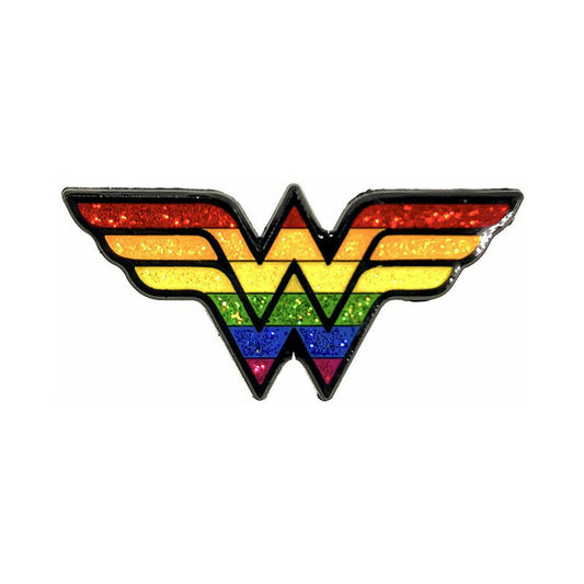 Geeky & Kinky Amazon Pride Enamel Pin – Rainbow