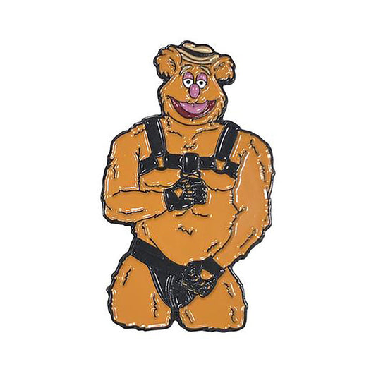 Geeky & Kinky The Bear Enamel Pin – Brown