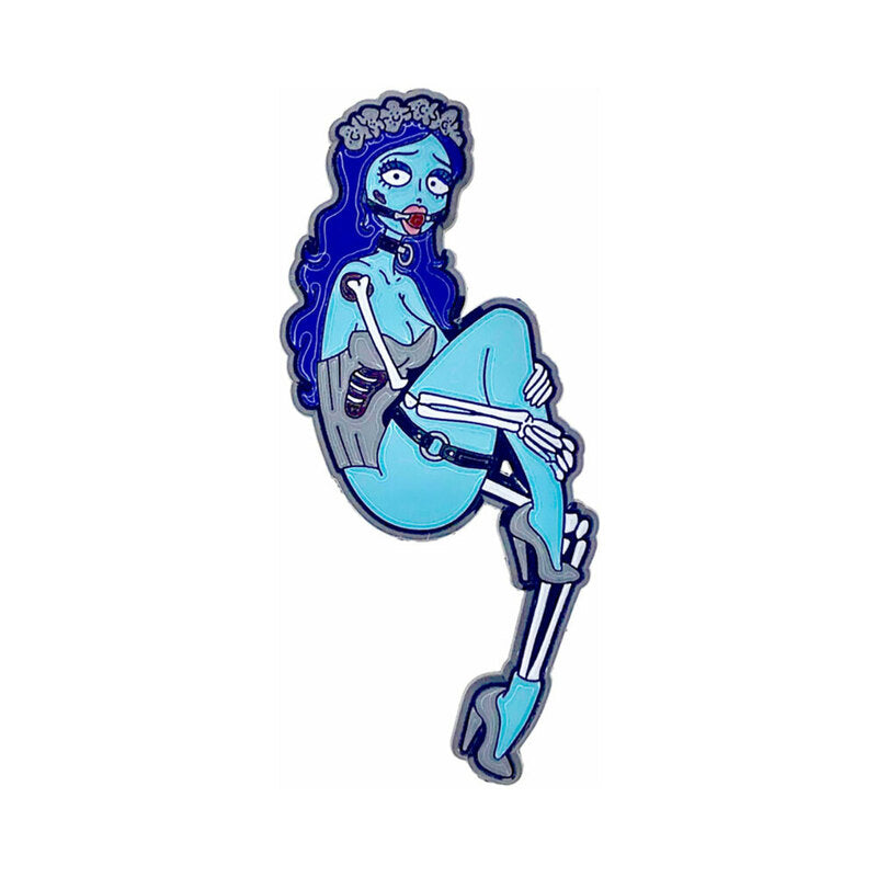 Geeky & Kinky The Dead Bride Enamel Pin – Blue