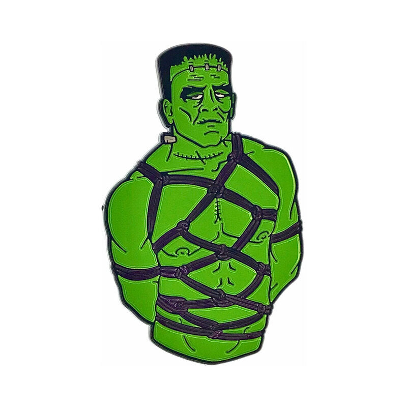 Geeky & Kinky Frank Enamel Pin – Green