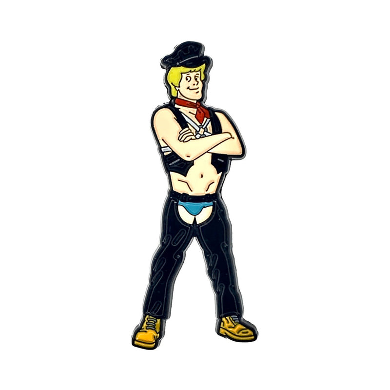 Geeky & Kinky Sir Blonde Guy Enamel Pin - Multi-Color