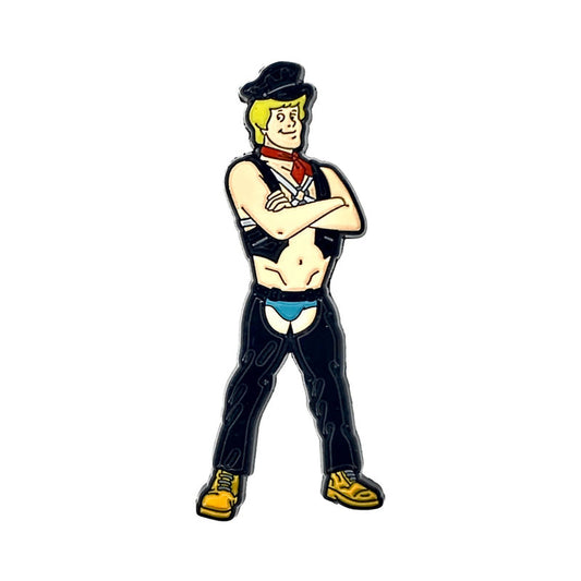Geeky & Kinky Sir Blonde Guy Enamel Pin - Multi-Color