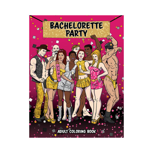 Wood Rocket Bachelorette Party Coloring Book – 24 Original Illustrations