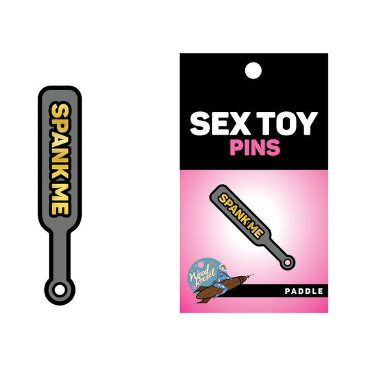 Wood Rocket Sex Toy Pin Spank Me Paddle – Black