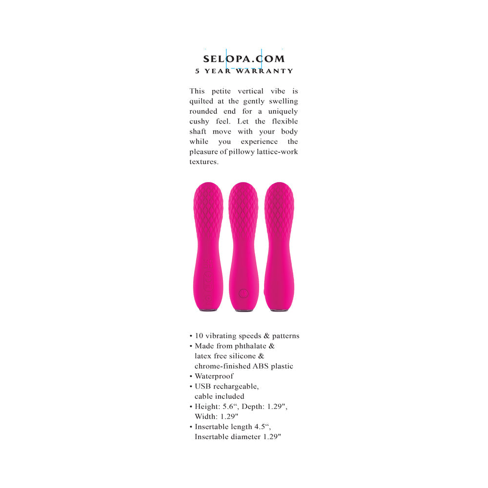 Selopa Razzle Dazzle Rechargeable Mini Vibe – Pink