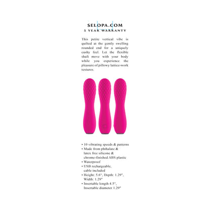 Selopa Razzle Dazzle Rechargeable Mini Vibe – Pink