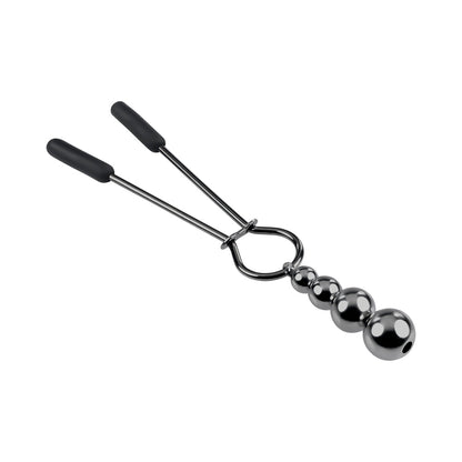 Selopa Beaded Nipple Clamps – Black Chrome – Stainless Steel
