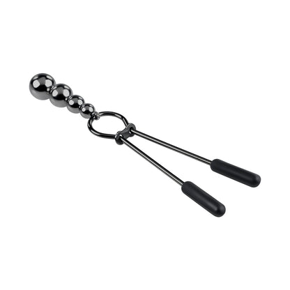 Selopa Beaded Nipple Clamps – Black Chrome – Stainless Steel