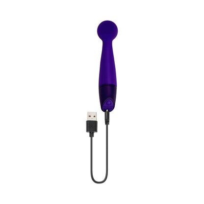 Selopa Gumball Rechargeable Slim Wand - Purple - 10 Vibration Functions