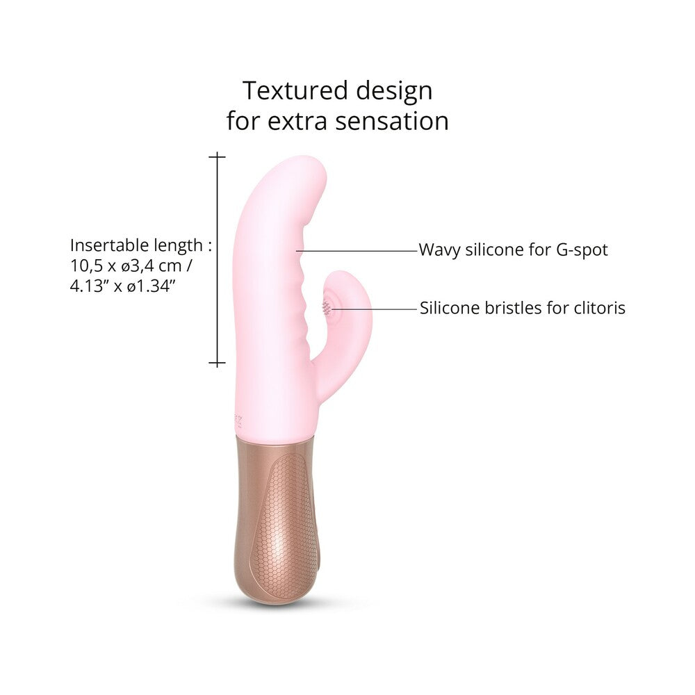 Love to Love Sassy Bunny Thrusting Rabbit - Dual Stimulation - Baby Pink