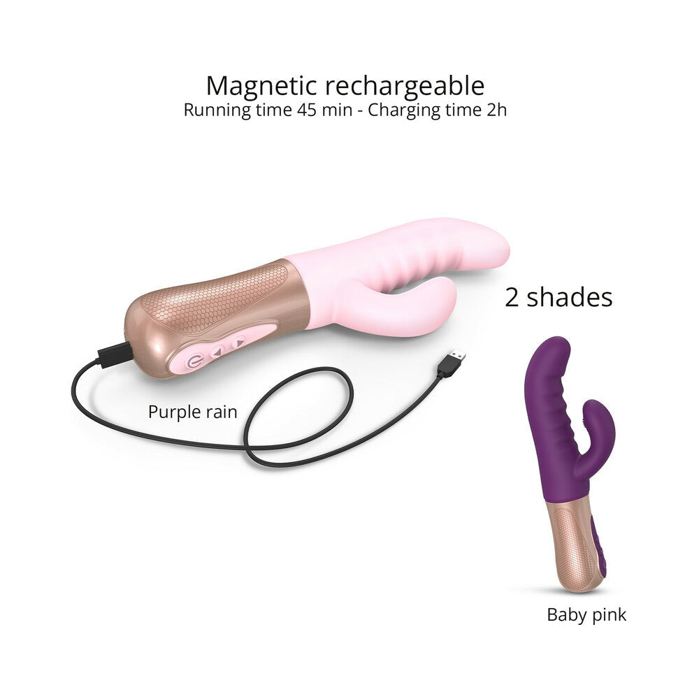 Love to Love Sassy Bunny Thrusting Rabbit - Dual Stimulation - Baby Pink
