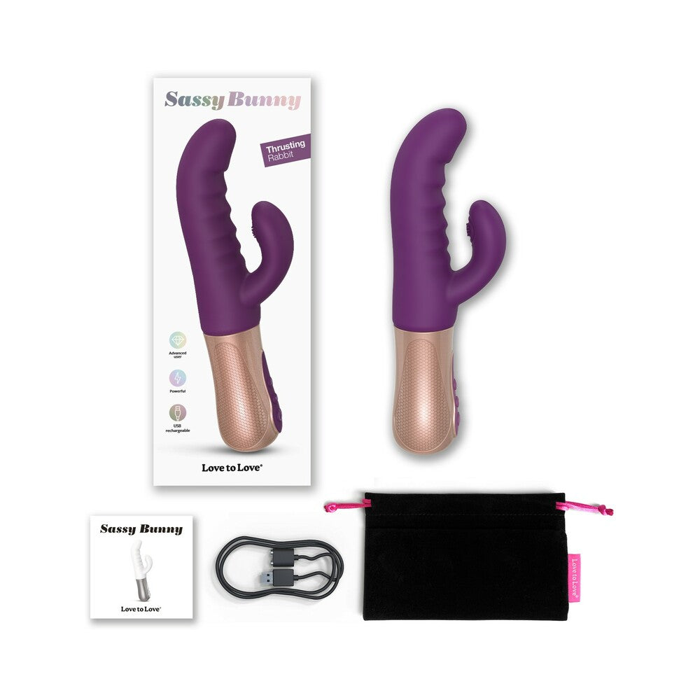 Love to Love Sassy Bunny Thrusting Rabbit – Purple