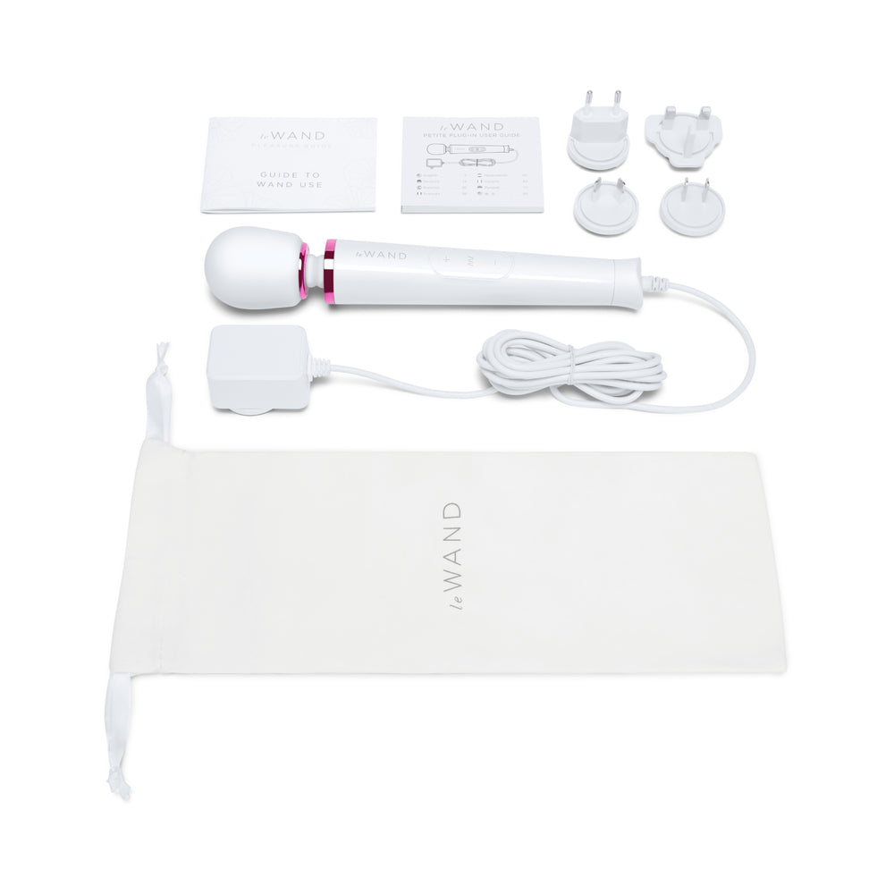 Le Wand Powerful Petite Plug-In Vibrating Massager – White