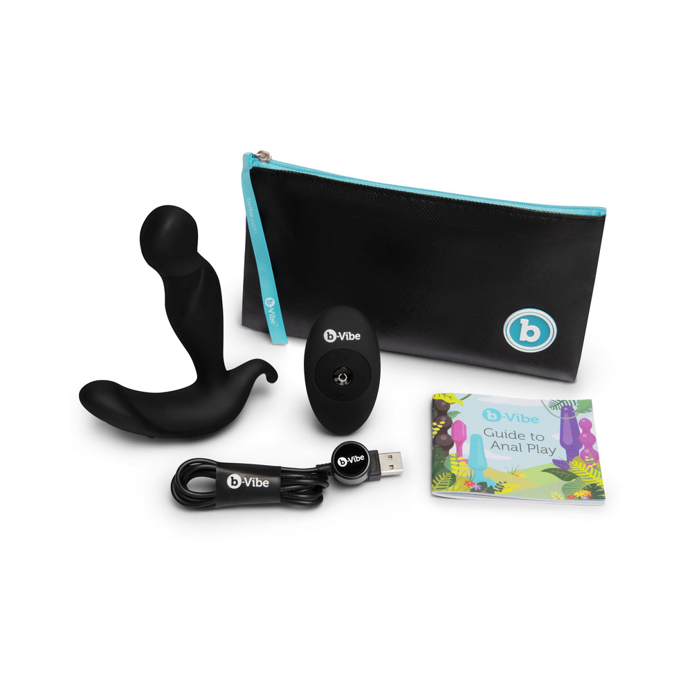 b-Vibe 360 Rotating and Vibrating Remote Control Plug - Black
