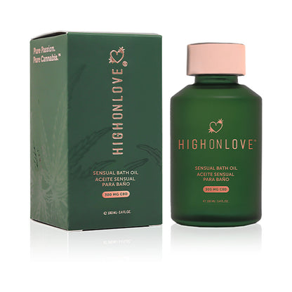 HighOnLove CBD Bath & Body Oil – 300 mg CBD – Clear