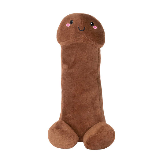 Shots Penis Stuffy 12 in. Plush Toy - Brown