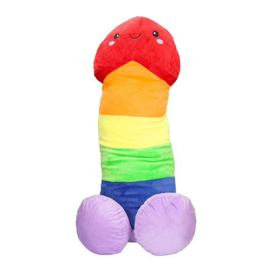 Shots Penis Stuffy 24 in. Plush Toy - Multicolor Rainbow